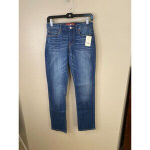 Lucky Brand Women Blue Denim Jeans 2/26 Regular Mid Rise Classic Fit Stretch NEW